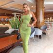 Women Bodycon Dress Summer Sleeveless Backless Ladies Slim Elegant